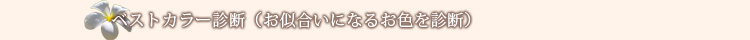 ベストカラー診断